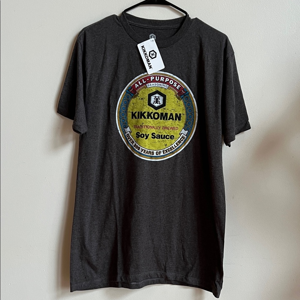 Kikkoman Dark Gray milkman Soy Sauce Graphic Tee quirky asian love